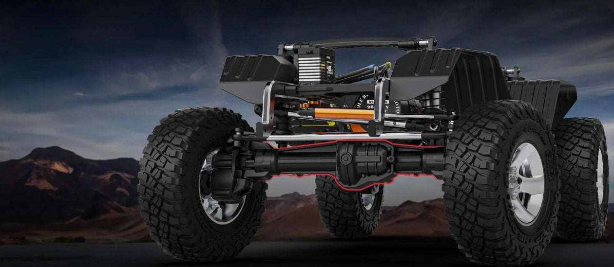 Rlaarlo 1/7 Scale 4WD Brushless RTR RC Crawler TK07 (Red) – Extreme Power, Big-Scale Off-Road Performance