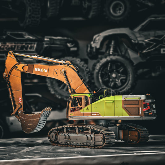 Huina 1593 1:14 Scale RC Excavator – Full Metal Hydraulic-Style Construction Vehicle