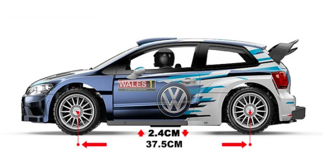 MJX Hyper Go 7304 1/7 Volkswagen Polo R WRC Brushless RC Rally Car