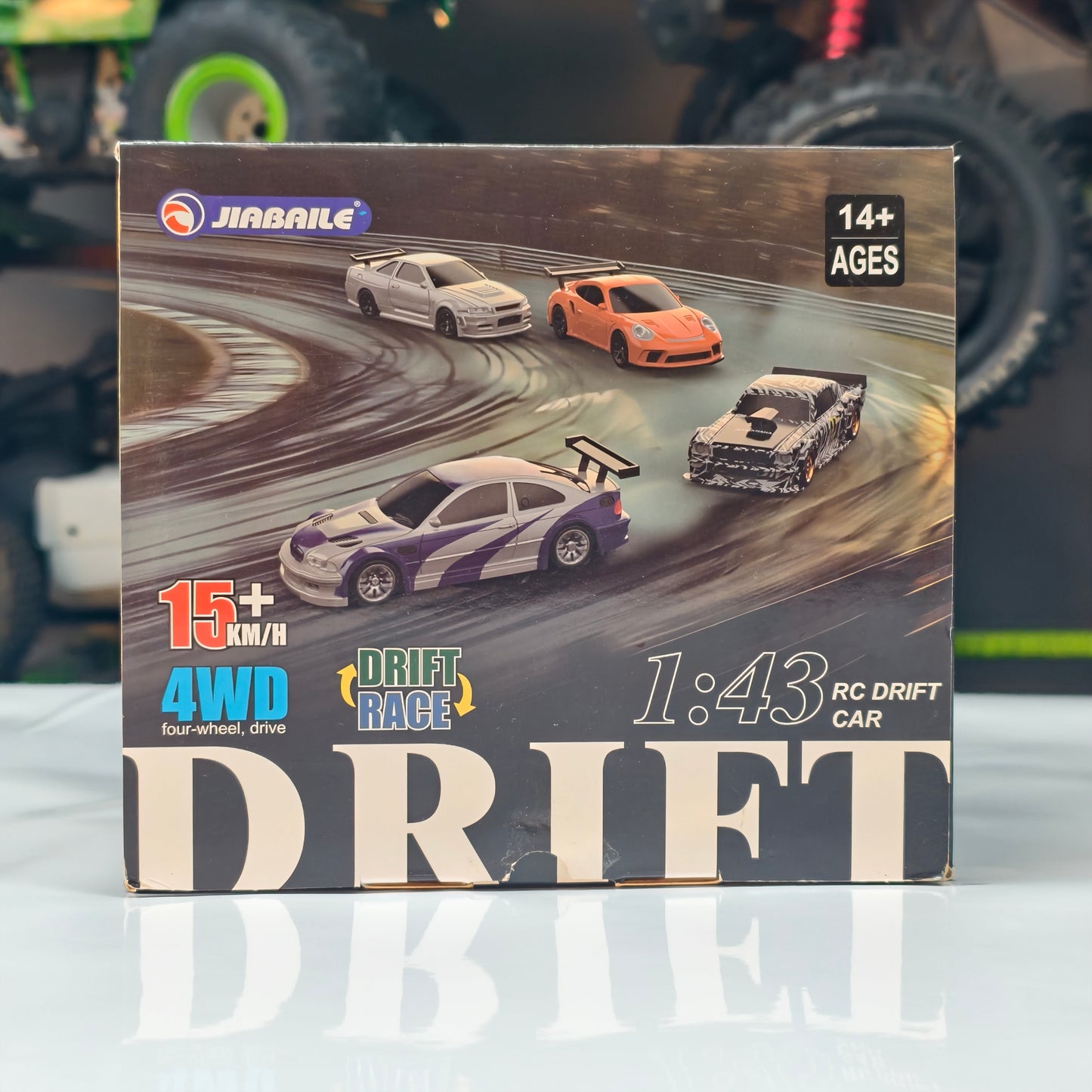 Porsche drift rc car 1/43 scale with gyro