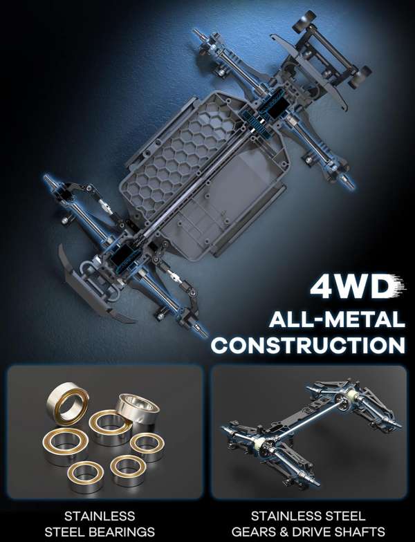 MJX Hyper Go 16209 1/16 Brushless RC 4WD High Speed Off-Road RC Monster Truck