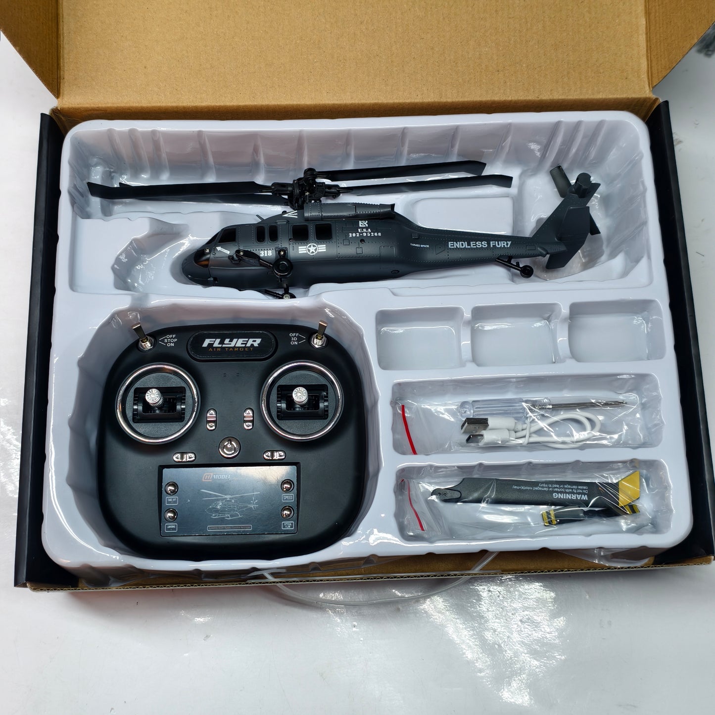 6-Channel Extreme 2.4GHz RC Helicopter with 6-Axis Gyro – Military Scale Design